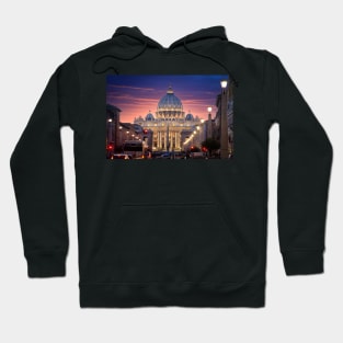 Saint Peter Basilica in Vatican City at Rome, Italy Hoodie